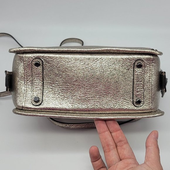 Coach Dreamer 21 Crossbody Mini Satchel Platinum Metallic Silver - Picture 5 of 7